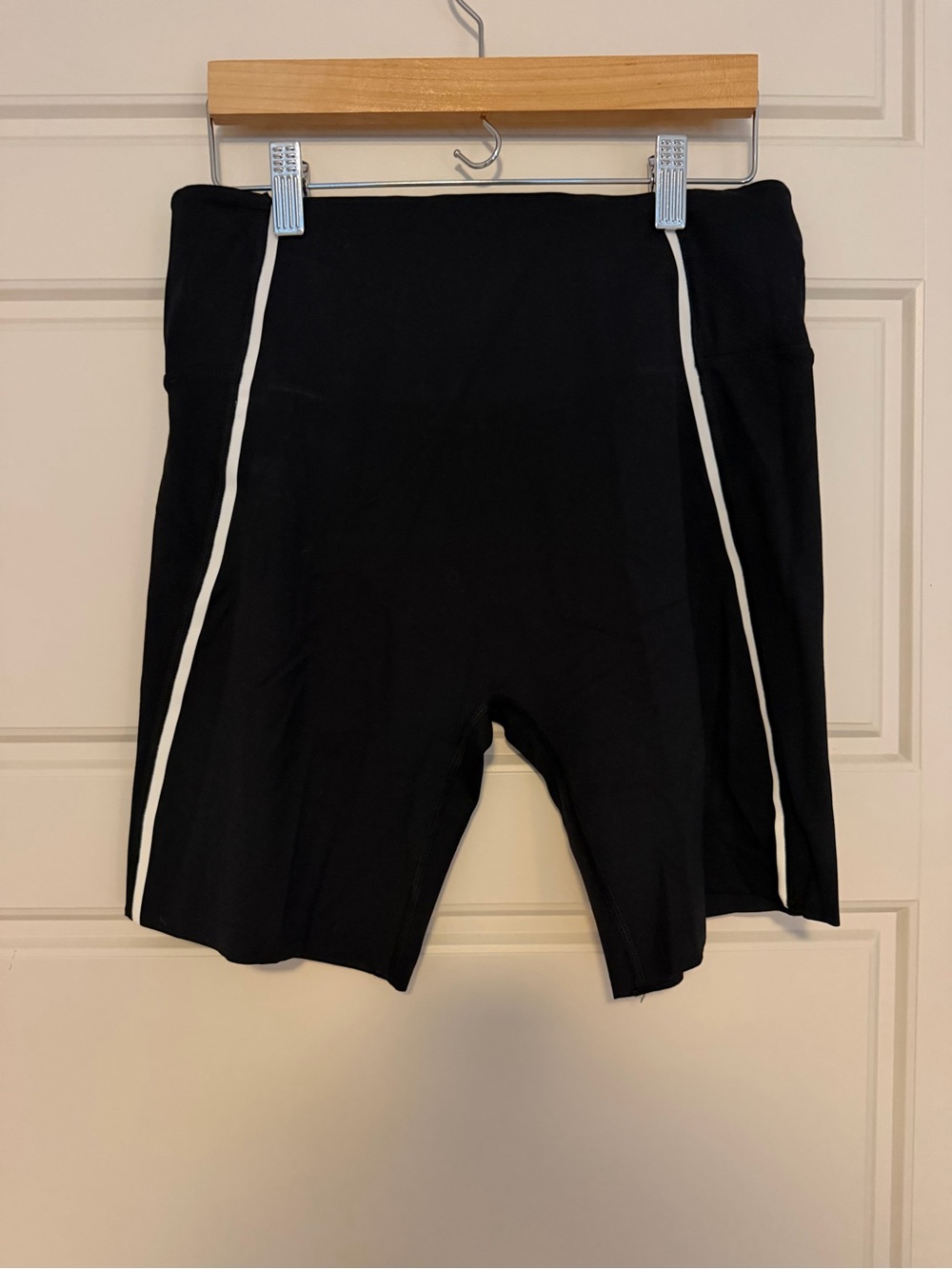 Lorna Jane Black Athletic Shorts with White Piping